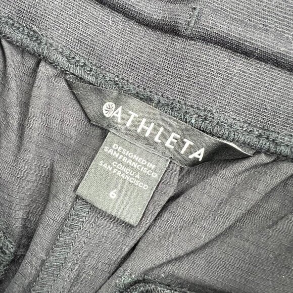 Athleta Women's Black Trekkie Straight Crop Pant - Picture 5 of 7